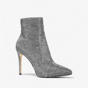 MICHAEL MICHAEL KORS Rue Embellished Glitter Chain-Mesh Boot